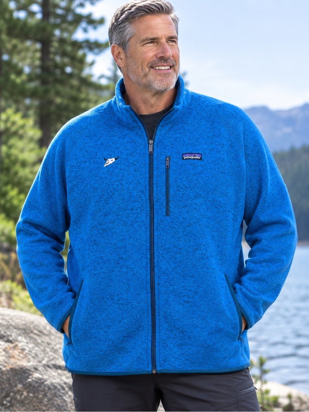 Men’s Patagonia Better Sweater Full Zip Jacket. Brilliant Blue size XL